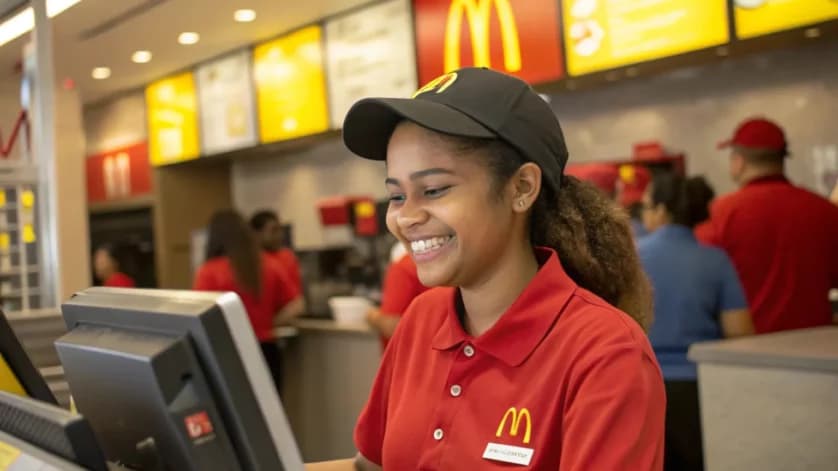 Service and Kitchen Staff at McDonald's